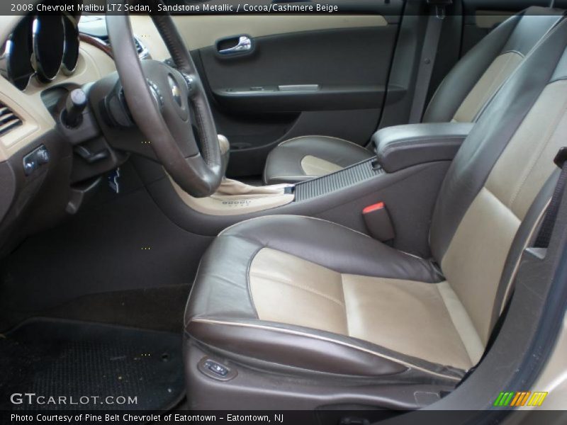 Sandstone Metallic / Cocoa/Cashmere Beige 2008 Chevrolet Malibu LTZ Sedan
