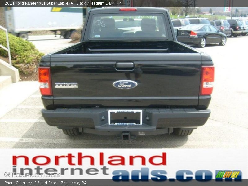 Black / Medium Dark Flint 2011 Ford Ranger XLT SuperCab 4x4