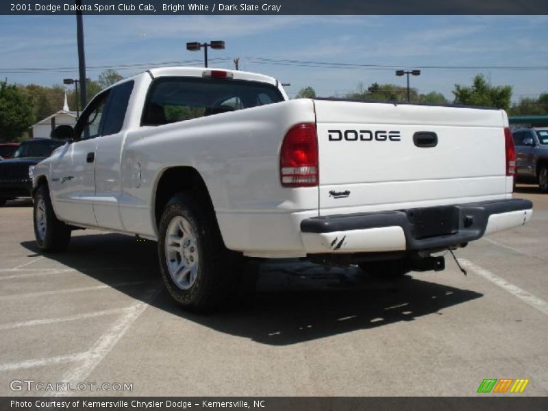 Bright White / Dark Slate Gray 2001 Dodge Dakota Sport Club Cab