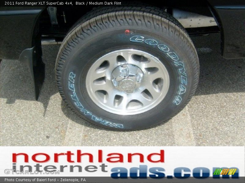 Black / Medium Dark Flint 2011 Ford Ranger XLT SuperCab 4x4