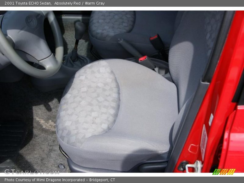 Absolutely Red / Warm Gray 2001 Toyota ECHO Sedan