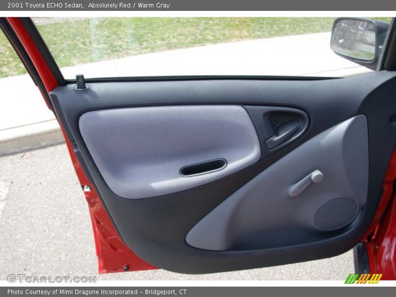 Absolutely Red / Warm Gray 2001 Toyota ECHO Sedan