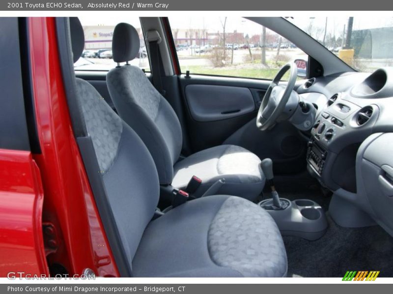 Absolutely Red / Warm Gray 2001 Toyota ECHO Sedan