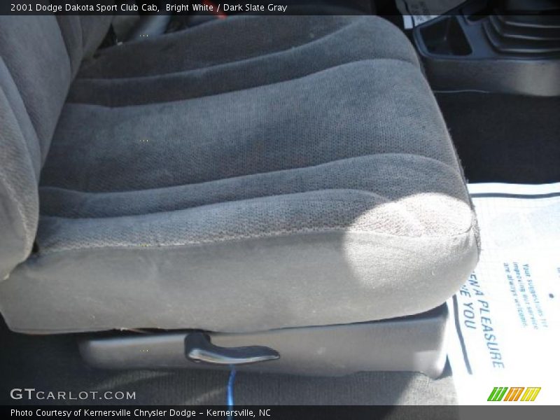 Bright White / Dark Slate Gray 2001 Dodge Dakota Sport Club Cab