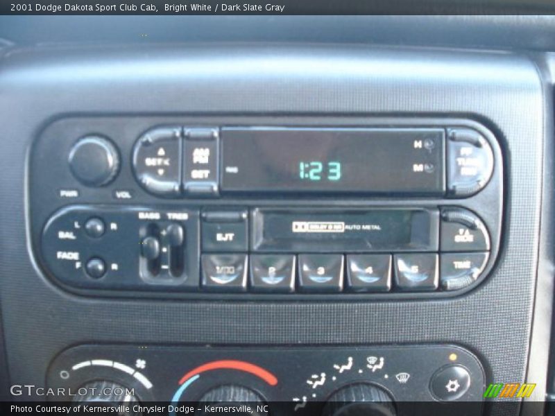 Bright White / Dark Slate Gray 2001 Dodge Dakota Sport Club Cab