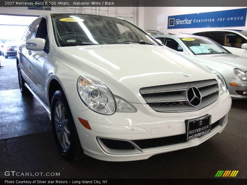 Alabaster White / Black 2007 Mercedes-Benz R 500 4Matic