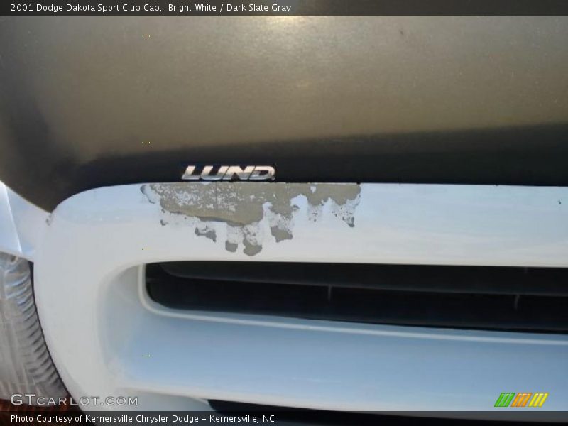 Bright White / Dark Slate Gray 2001 Dodge Dakota Sport Club Cab