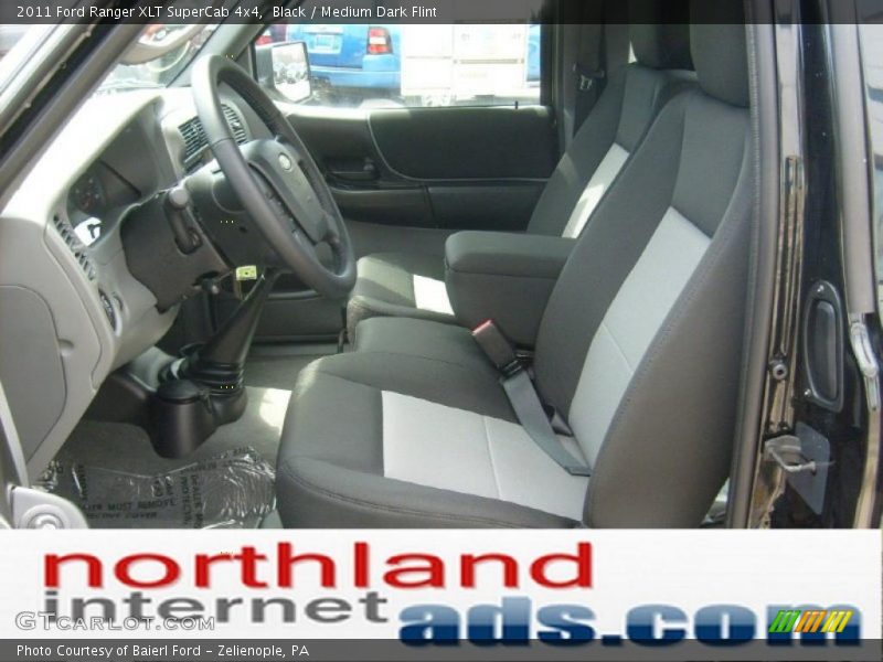 Black / Medium Dark Flint 2011 Ford Ranger XLT SuperCab 4x4