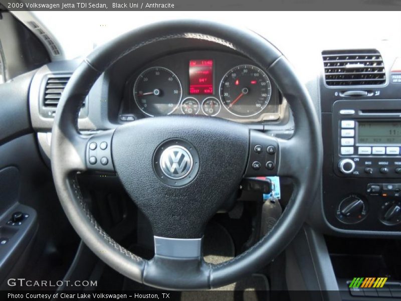 Black Uni / Anthracite 2009 Volkswagen Jetta TDI Sedan