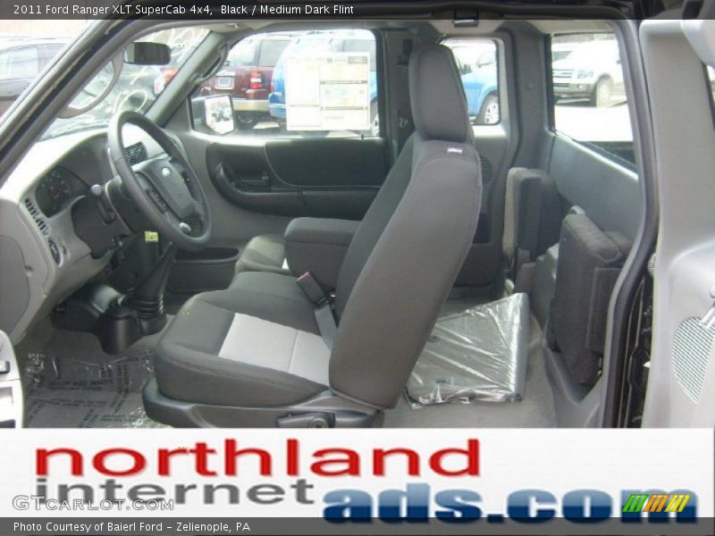 Black / Medium Dark Flint 2011 Ford Ranger XLT SuperCab 4x4