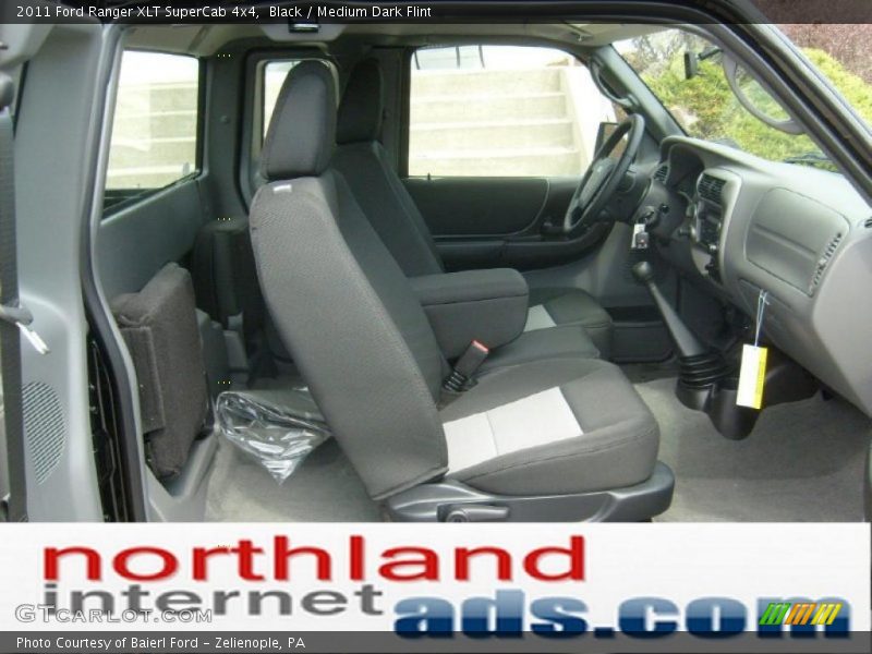 Black / Medium Dark Flint 2011 Ford Ranger XLT SuperCab 4x4