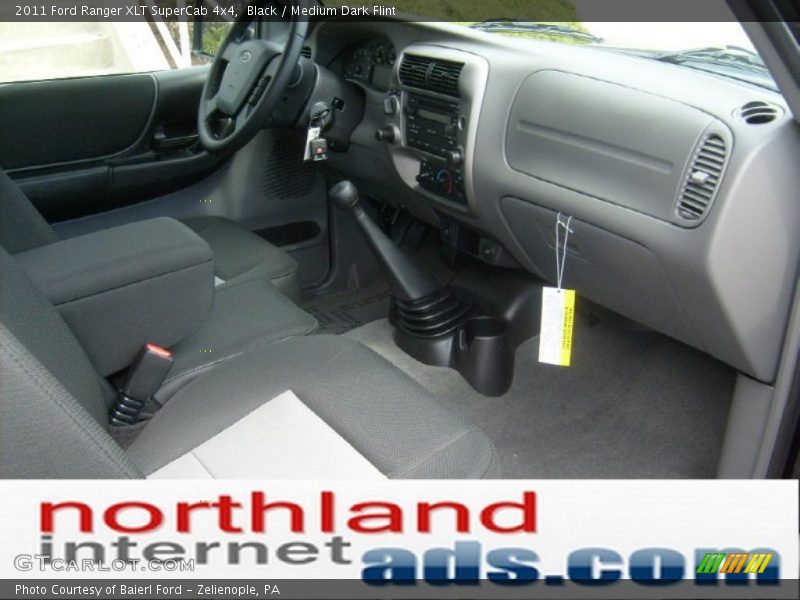 Black / Medium Dark Flint 2011 Ford Ranger XLT SuperCab 4x4