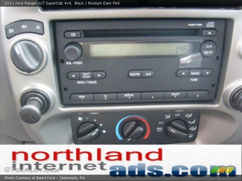 Black / Medium Dark Flint 2011 Ford Ranger XLT SuperCab 4x4