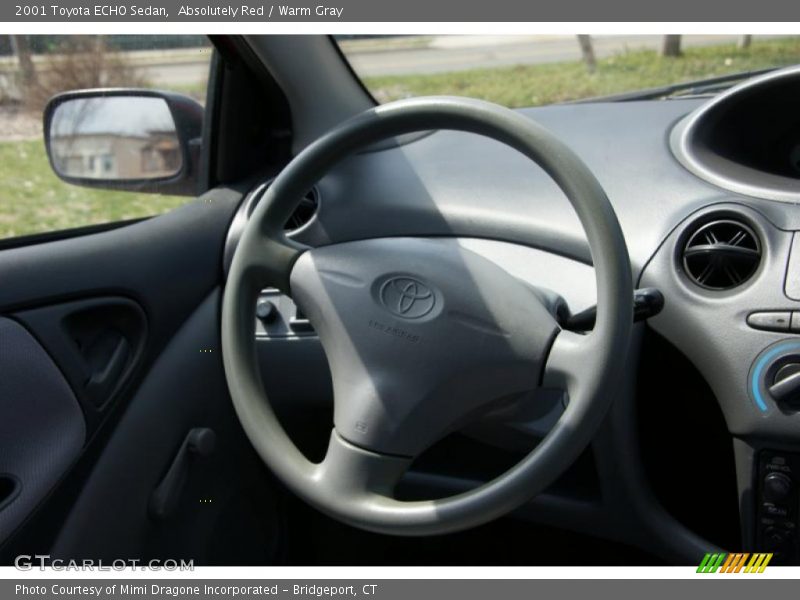 Absolutely Red / Warm Gray 2001 Toyota ECHO Sedan