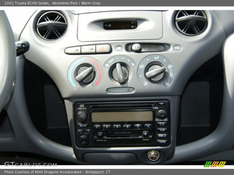Absolutely Red / Warm Gray 2001 Toyota ECHO Sedan