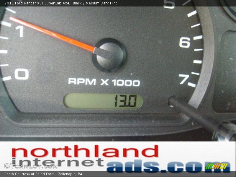 Black / Medium Dark Flint 2011 Ford Ranger XLT SuperCab 4x4
