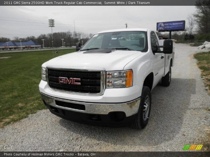 Summit White / Dark Titanium 2011 GMC Sierra 2500HD Work Truck Regular Cab Commercial