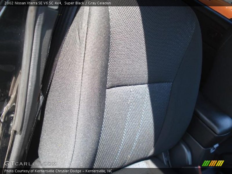 Super Black / Gray Celadon 2002 Nissan Xterra SE V6 SC 4x4