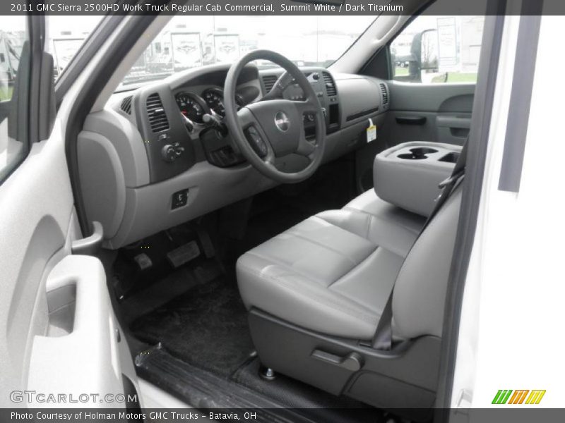  2011 Sierra 2500HD Work Truck Regular Cab Commercial Dark Titanium Interior