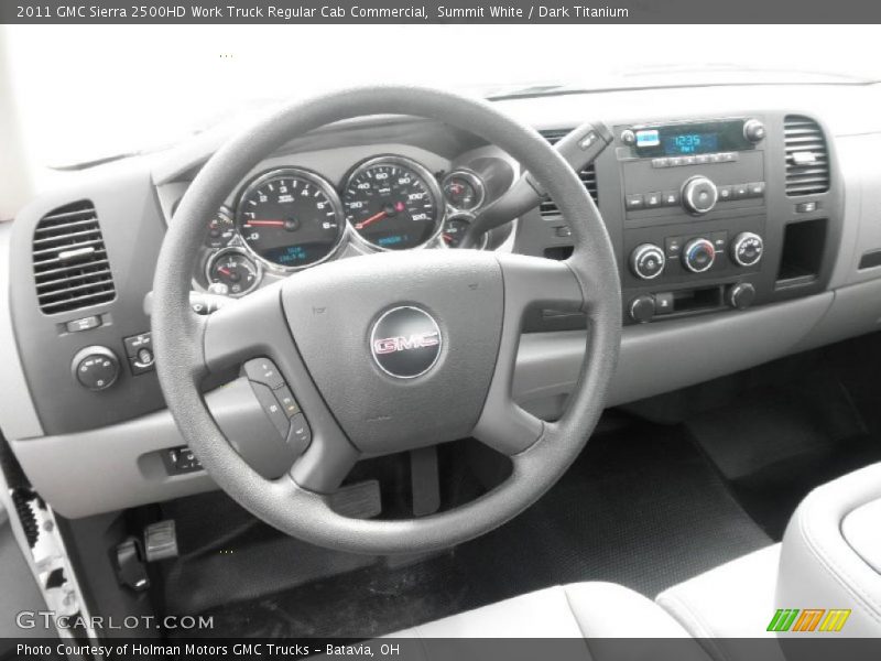 Dashboard of 2011 Sierra 2500HD Work Truck Regular Cab Commercial