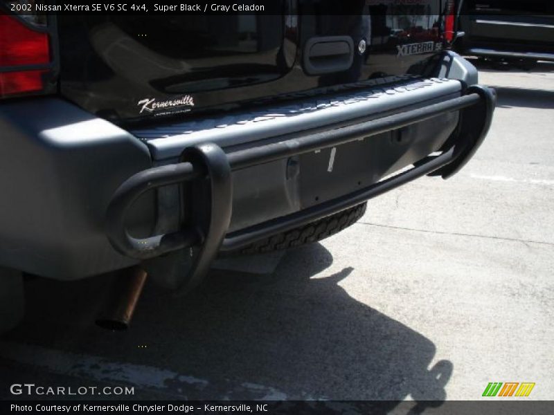 Super Black / Gray Celadon 2002 Nissan Xterra SE V6 SC 4x4