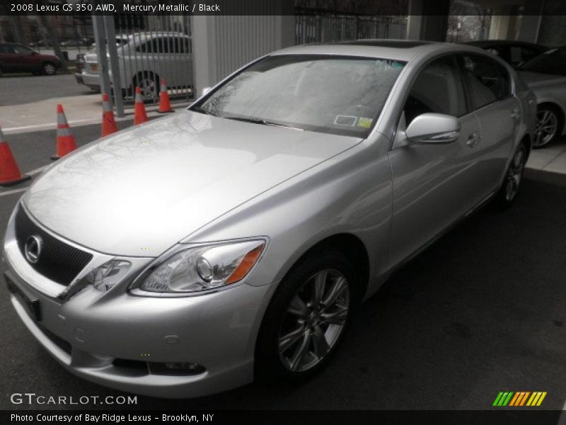 Mercury Metallic / Black 2008 Lexus GS 350 AWD
