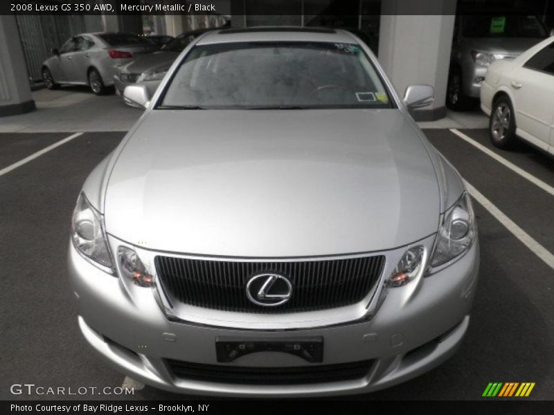 Mercury Metallic / Black 2008 Lexus GS 350 AWD