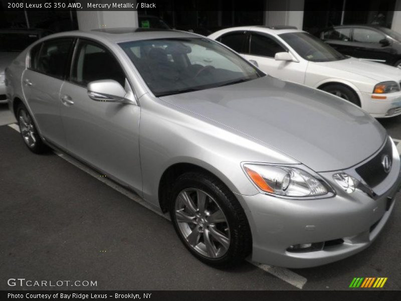 Mercury Metallic / Black 2008 Lexus GS 350 AWD