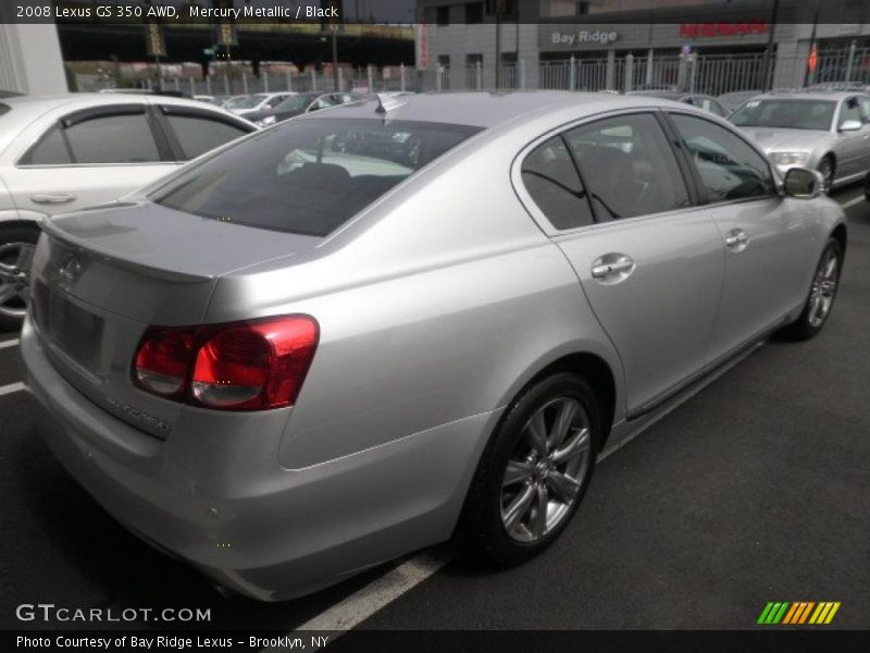 Mercury Metallic / Black 2008 Lexus GS 350 AWD