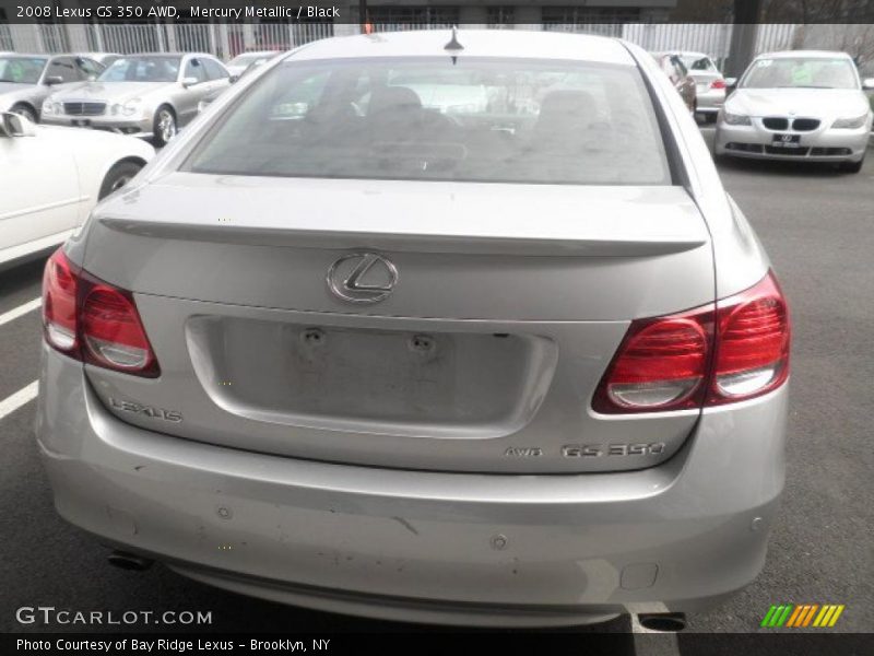 Mercury Metallic / Black 2008 Lexus GS 350 AWD