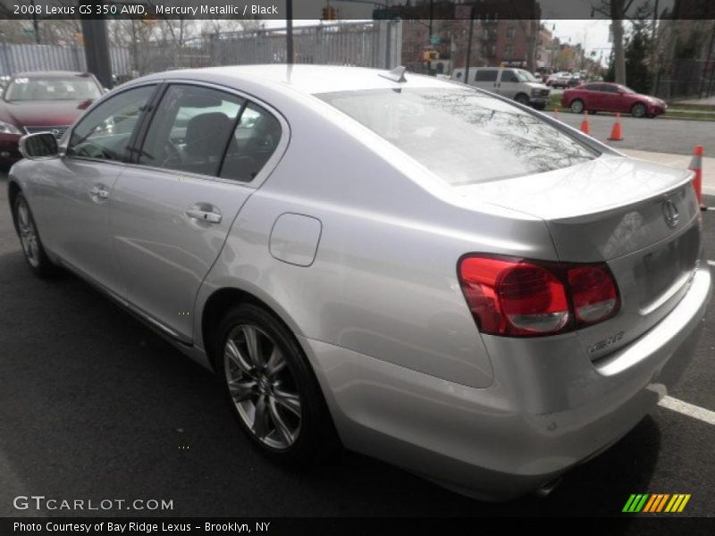 Mercury Metallic / Black 2008 Lexus GS 350 AWD