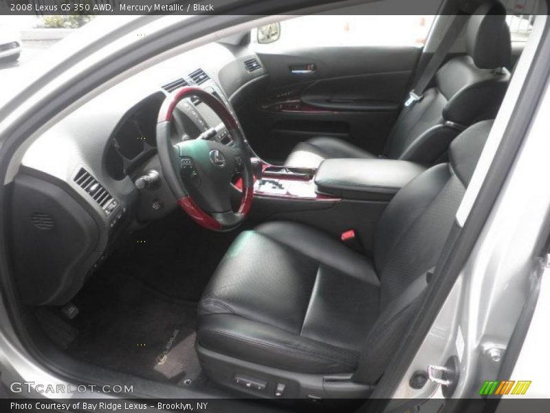 Mercury Metallic / Black 2008 Lexus GS 350 AWD