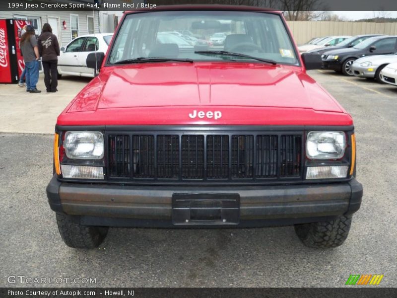 Flame Red / Beige 1994 Jeep Cherokee Sport 4x4