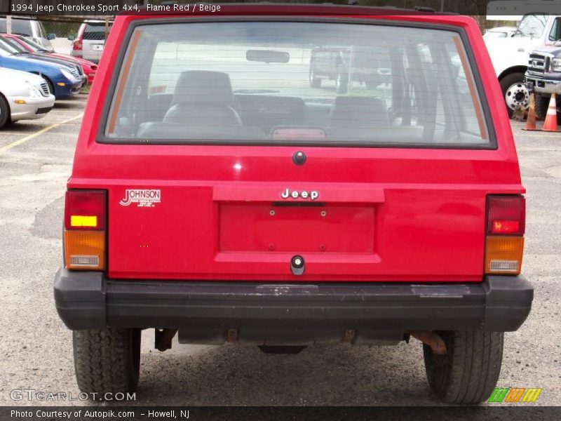 Flame Red / Beige 1994 Jeep Cherokee Sport 4x4