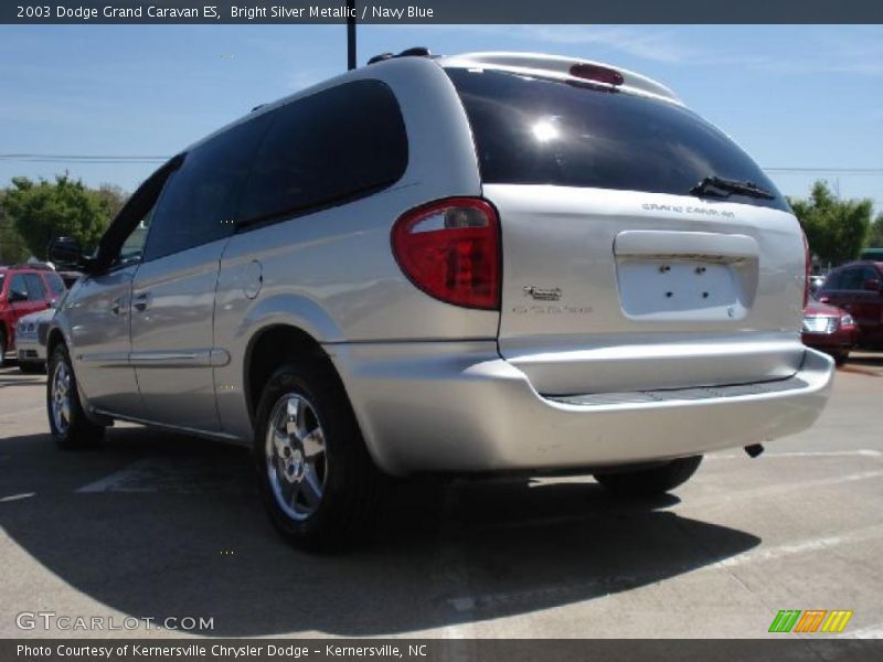 Bright Silver Metallic / Navy Blue 2003 Dodge Grand Caravan ES