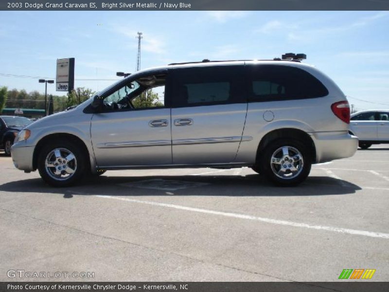 Bright Silver Metallic / Navy Blue 2003 Dodge Grand Caravan ES
