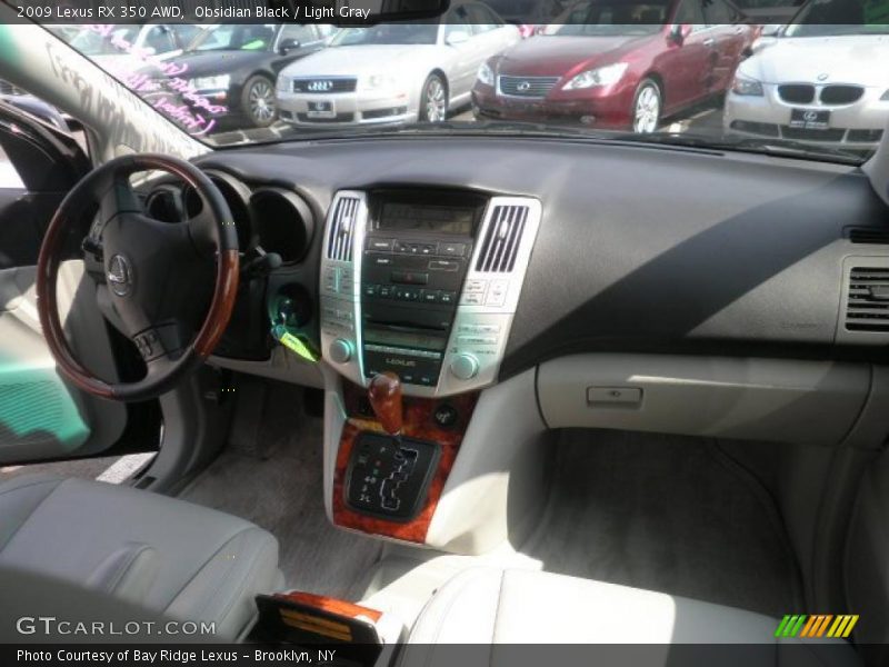 Obsidian Black / Light Gray 2009 Lexus RX 350 AWD