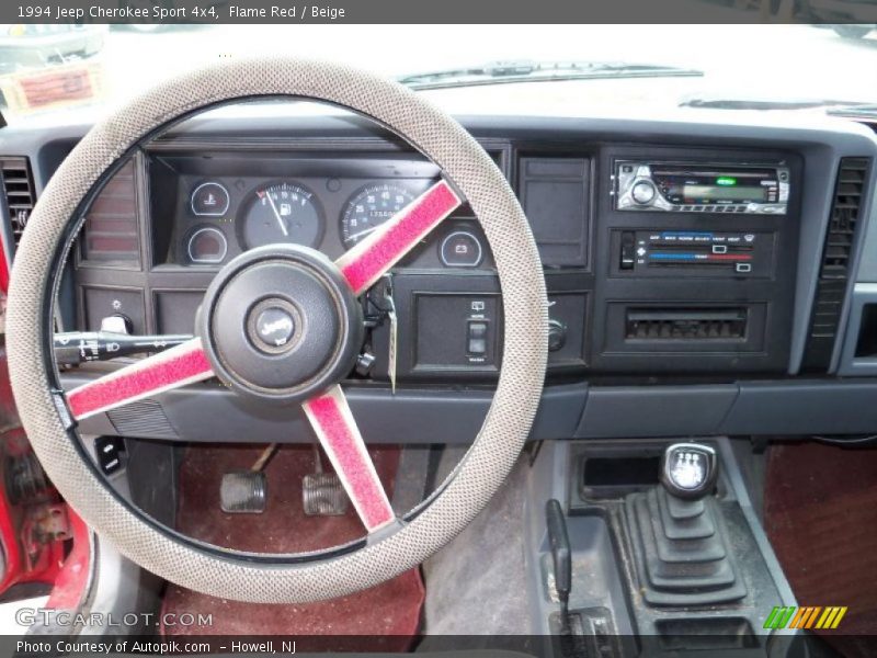 Flame Red / Beige 1994 Jeep Cherokee Sport 4x4