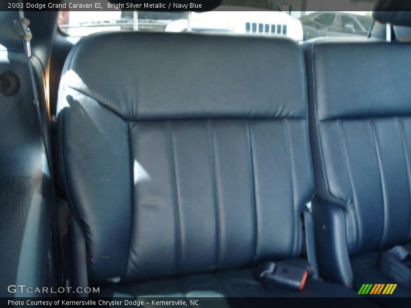 Bright Silver Metallic / Navy Blue 2003 Dodge Grand Caravan ES