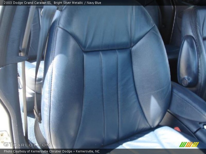 Bright Silver Metallic / Navy Blue 2003 Dodge Grand Caravan ES