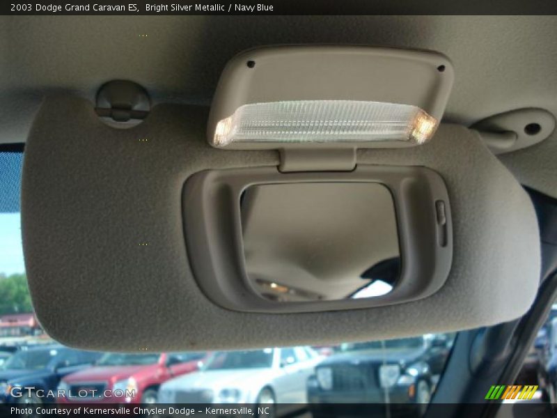 Bright Silver Metallic / Navy Blue 2003 Dodge Grand Caravan ES