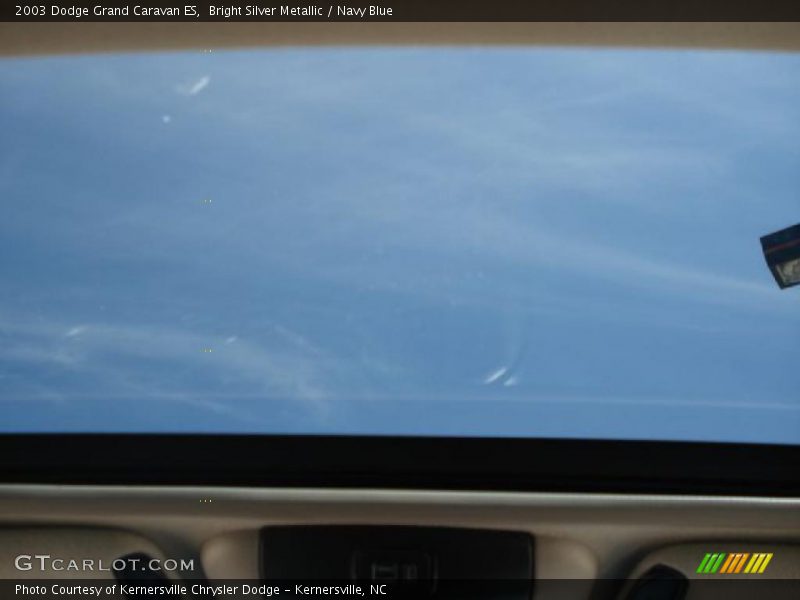 Bright Silver Metallic / Navy Blue 2003 Dodge Grand Caravan ES