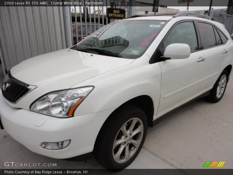 Crystal White Mica / Parchment 2009 Lexus RX 350 AWD