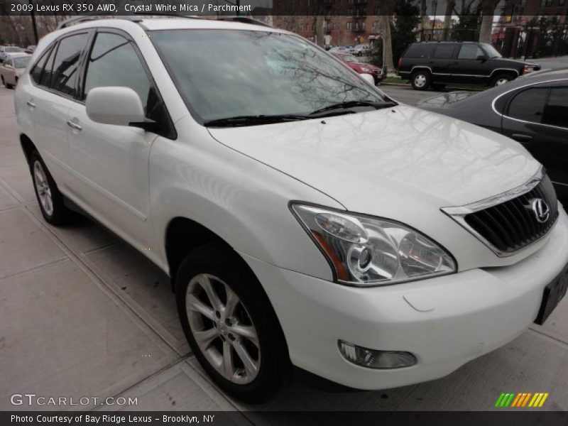 Crystal White Mica / Parchment 2009 Lexus RX 350 AWD