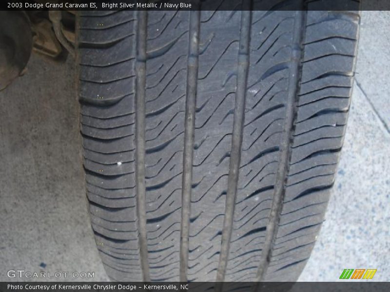 Bright Silver Metallic / Navy Blue 2003 Dodge Grand Caravan ES