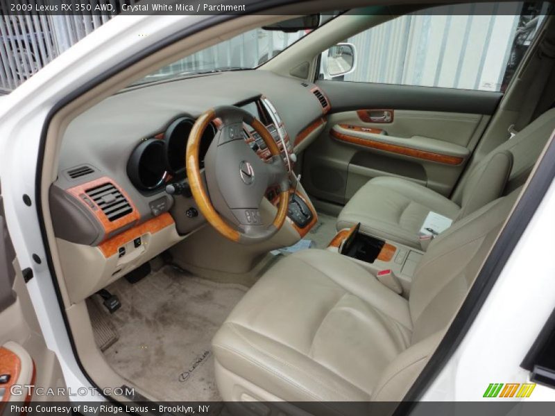 Crystal White Mica / Parchment 2009 Lexus RX 350 AWD