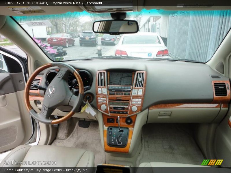 Crystal White Mica / Parchment 2009 Lexus RX 350 AWD