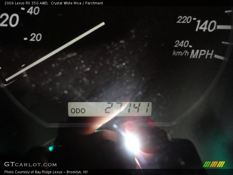 Crystal White Mica / Parchment 2009 Lexus RX 350 AWD