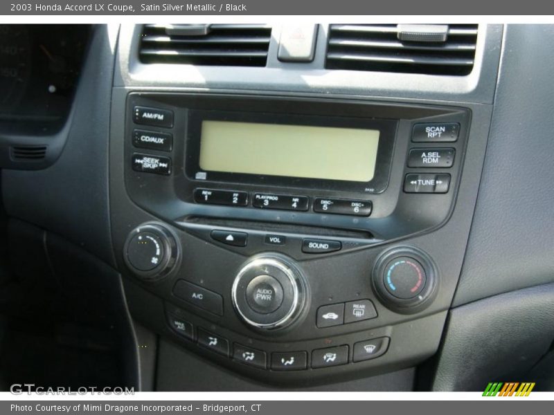 Controls of 2003 Accord LX Coupe