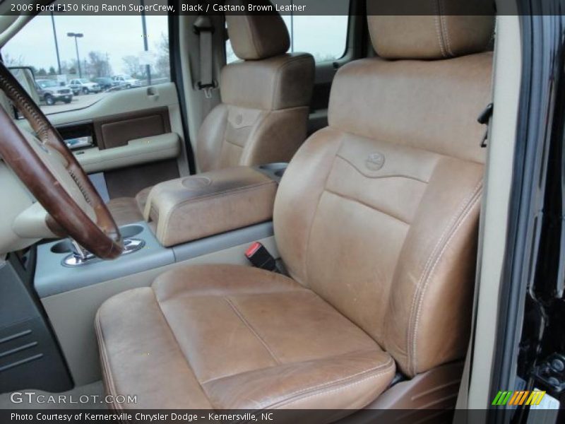Black / Castano Brown Leather 2006 Ford F150 King Ranch SuperCrew